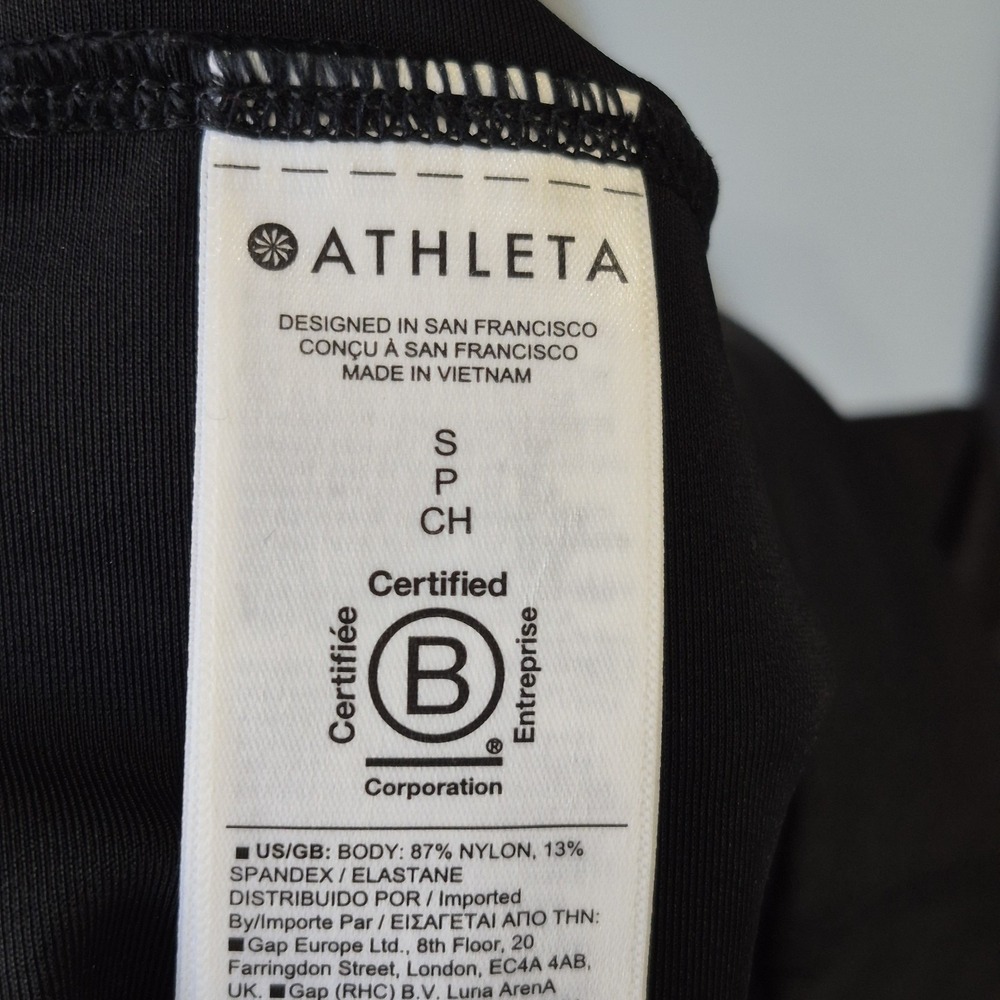 Athleta Delancey Gleam Tight Womens Small Faux Leather Office Career Holiday - Picture 6 of 11